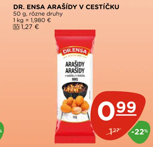 Dr. Ensa arašidy v cestíčku