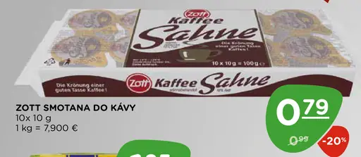 Zott Smotana do kávy