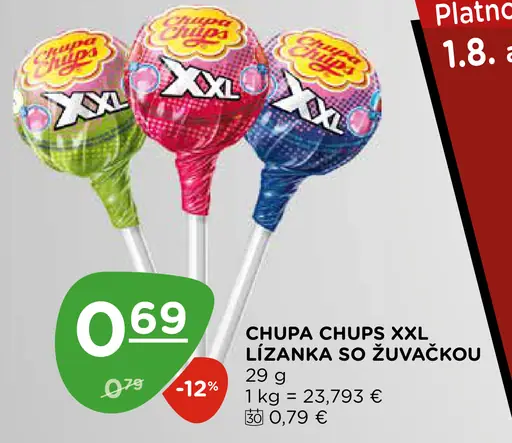 Chupa Chups XXL lízanka so žuvačkou