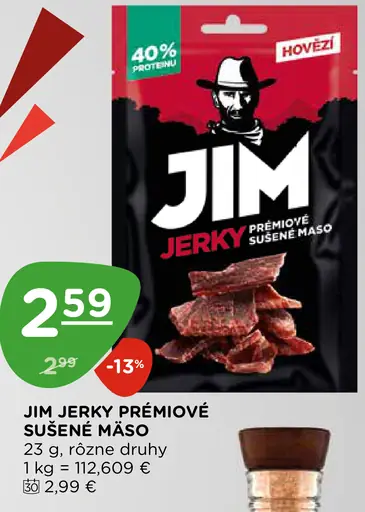 Jim Jerky Prémiové Sušené Mäso