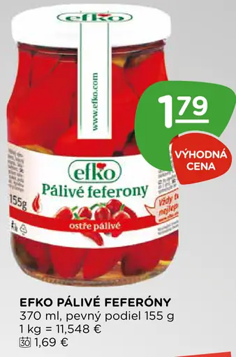 Efko Pálivé feferóny
