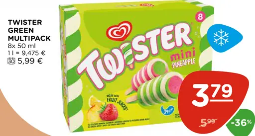 Twister green multipack