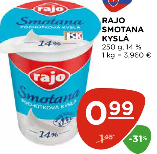 Rajo Smotana kyslá