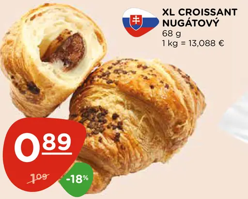 XL Croissant Nugátový