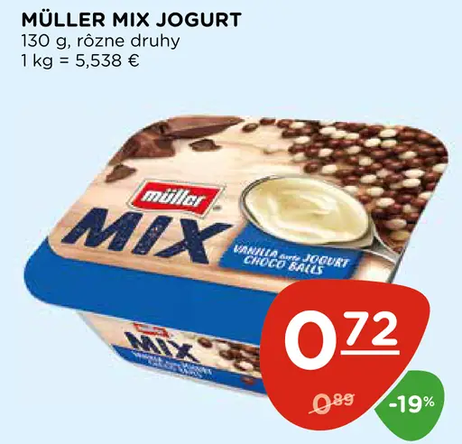 Müller Mix jogurt