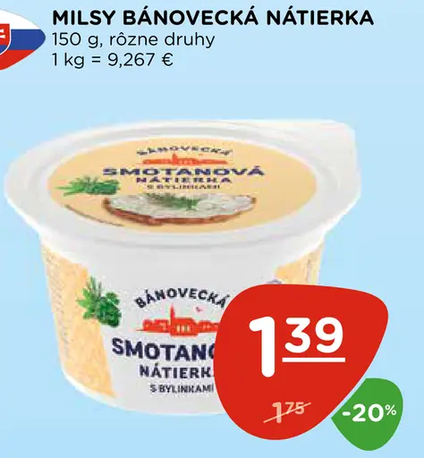 Milsy Bánovecká nátierka