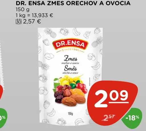 Dr. Ensa Zmes Orechov a Ovocia