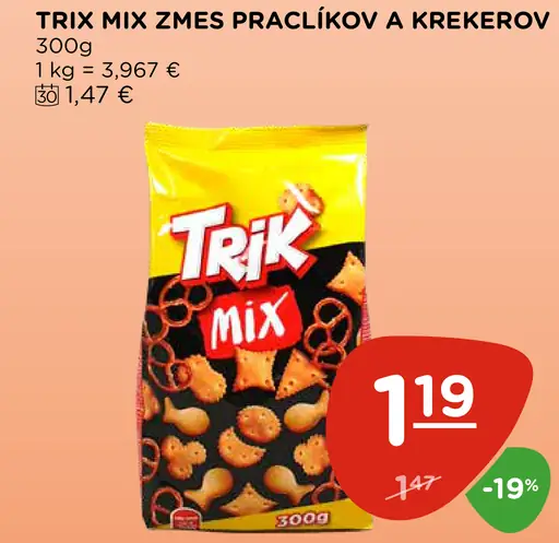 Trix Mix zmes praclíkov a krekerov