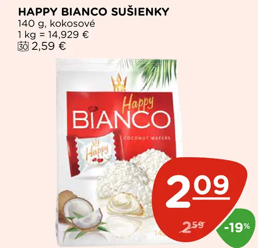 Happy Bianco sušienky