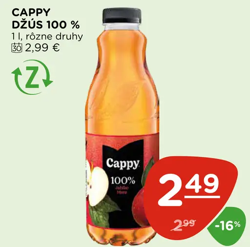 Cappy Džús 100%