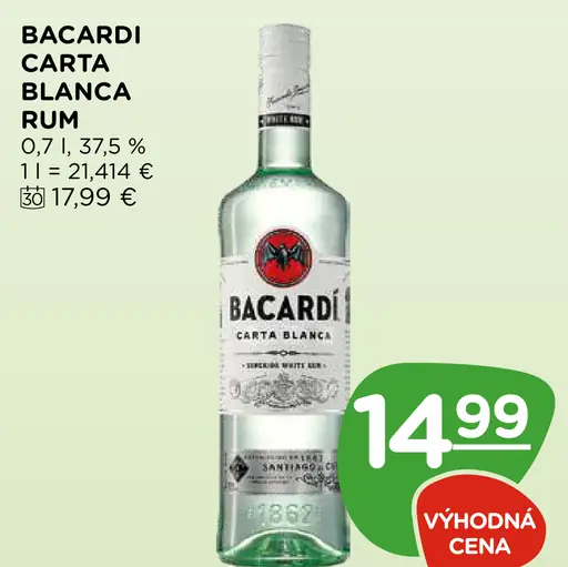 Bacardi Carta Blanca rum