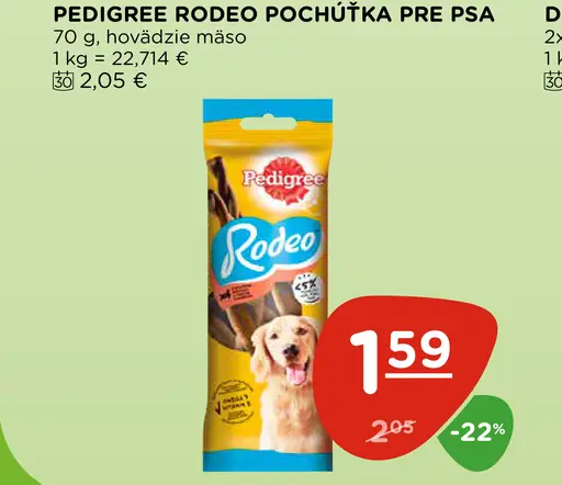 Pedigree Rodeo pochúťka pre psa