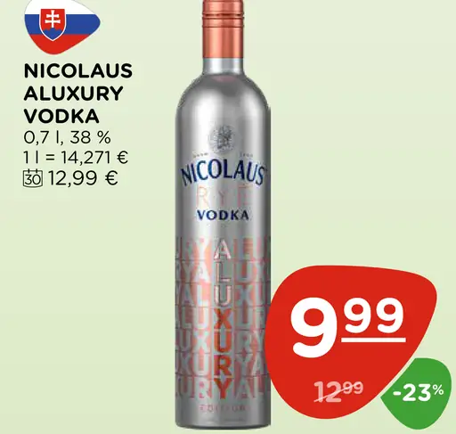 Nicolaus Aluxury vodka