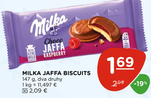 Milka Jaffa biscuits