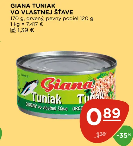 Giana Tuniak vo vlastnej šťave