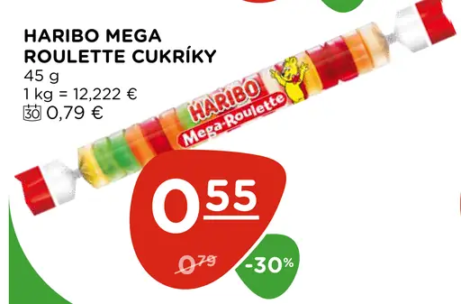 Haribo Mega Roulette Cukríky