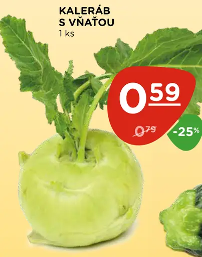 Kaleráb s vňaťou