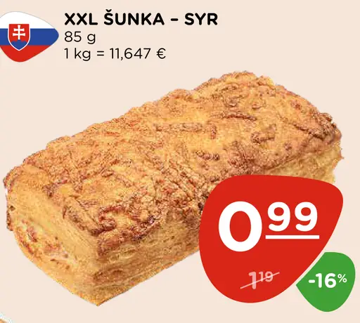 XXL šunka - syr