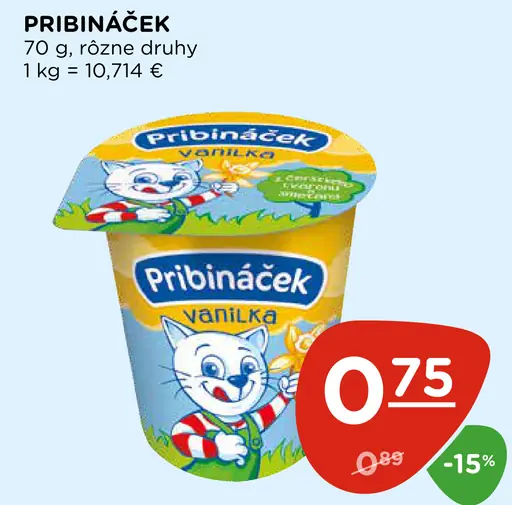 Pribináček Vanilka