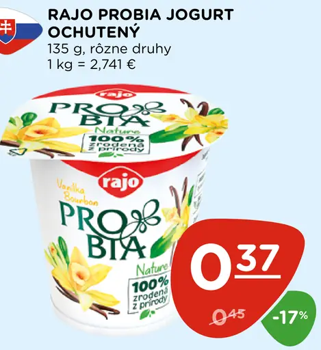 Rajo Probia Jogurt ochutený