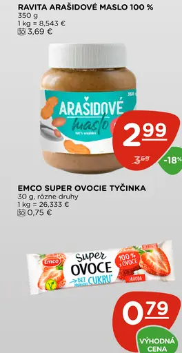 Ravita arašidové maslo 100%
