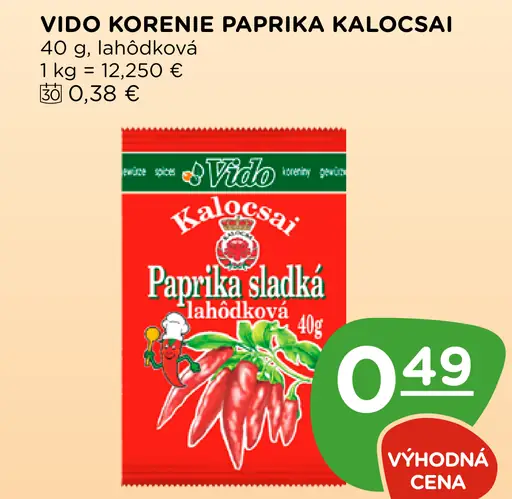 Vido Korenie Paprika Kalocsai