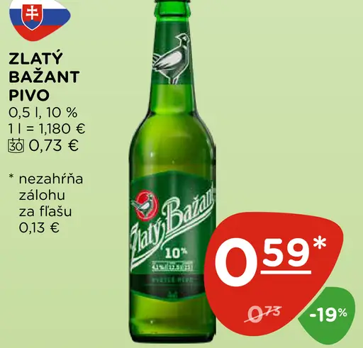 Zlatý Bažant Pivo