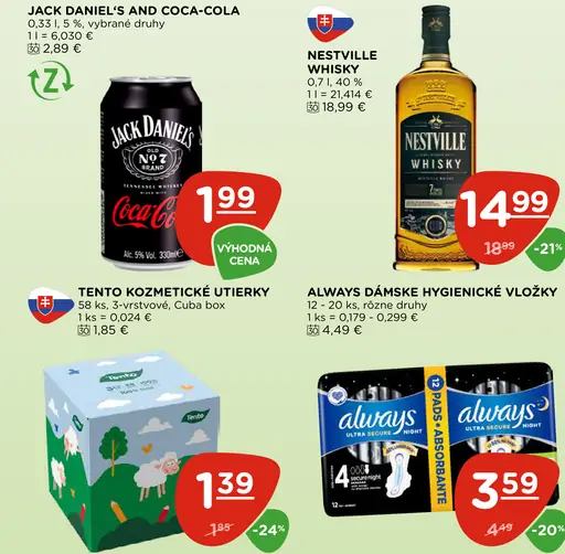 Jack Daniel's and Coca-Cola plechovka
