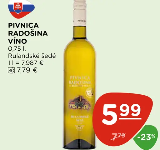 Pivnica Radošina víno