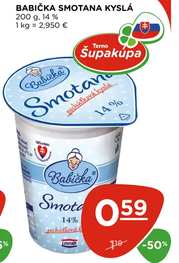 Babička Smotana kyslá