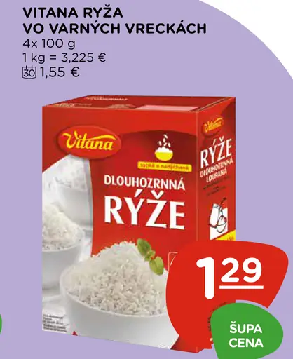 Vitana ryža vo varných vreckách