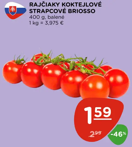 Rajčiaky koktejlové strapcové Briosso