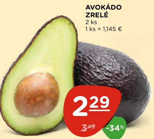 Avokádo zrelé
