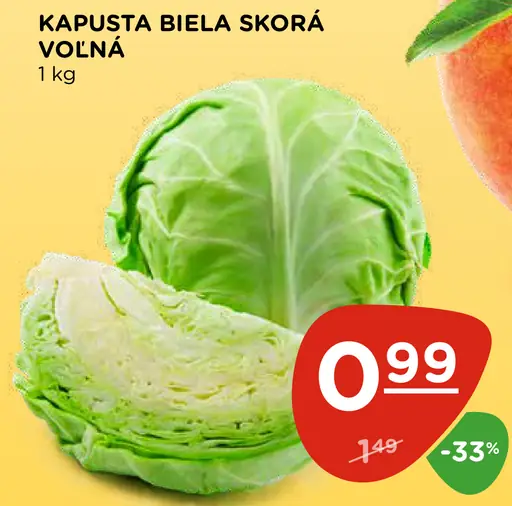 Kapusta biela skorá voľná
