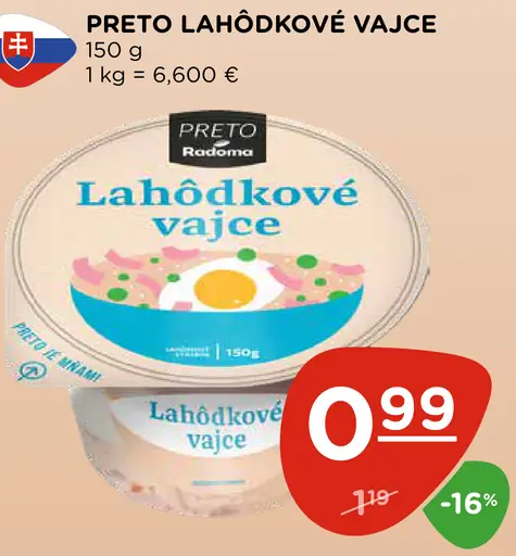 Preto lahôdkové vajce