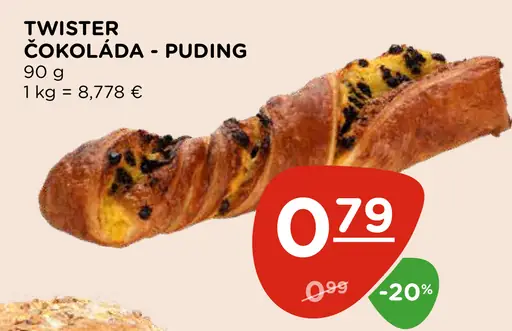 Twister čokoláda - puding