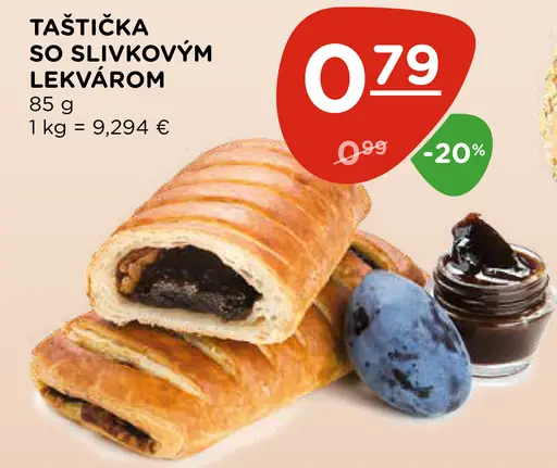Taštička so slivkovým lekvárom