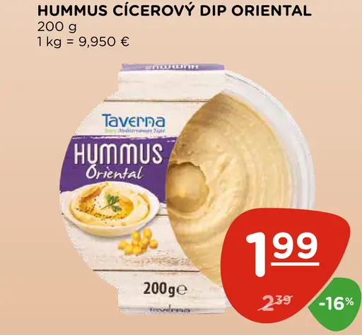 Hummus cícerový dip Oriental