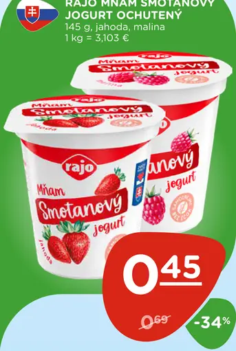 Rajo Mňam Smetanový Jogurt