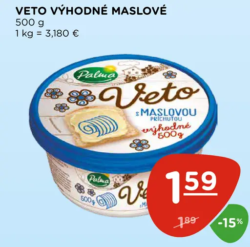 Veto Výhodné maslové