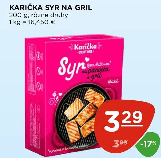 Karička syr na gril