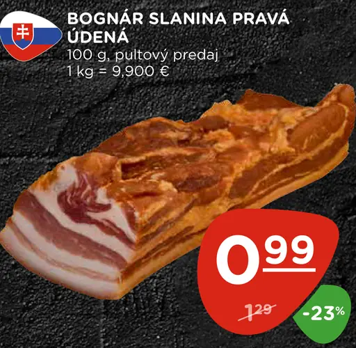 Bognár slanina pravá údená