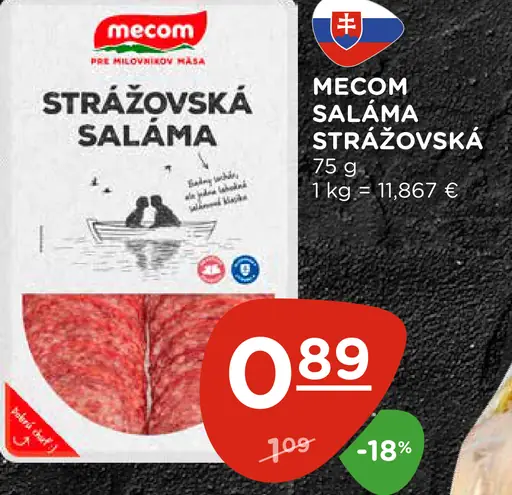 Mecom saláma Strážovská