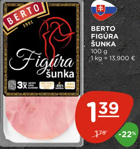 Berto Bertík šunka bravčová