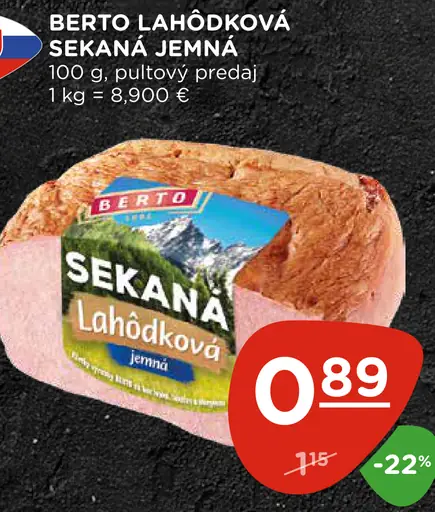 Berto lahôdková sekaná jemná
