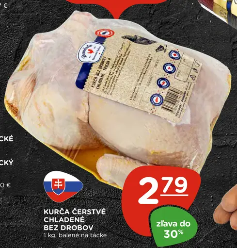 Kurča čerstvé, chladené bez drobkov