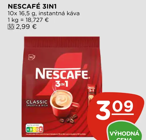 Nescafé 3in1 Classic instantná káva