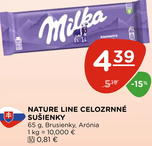 Nature Line celozrnné sušienky
