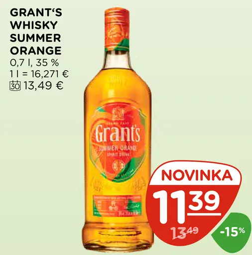 Grant's Whisky Summer Orange