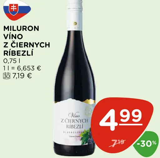 Miluron Víno z čiernych ríbezlí
